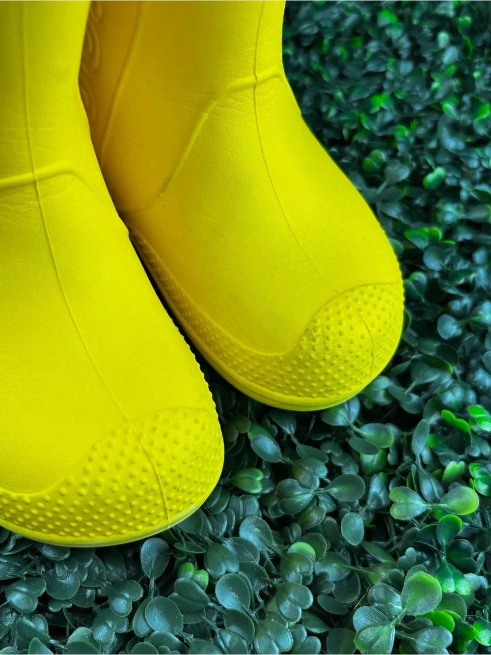 CROCS Kids Yellow Pull-On Waterproof Rain Boots